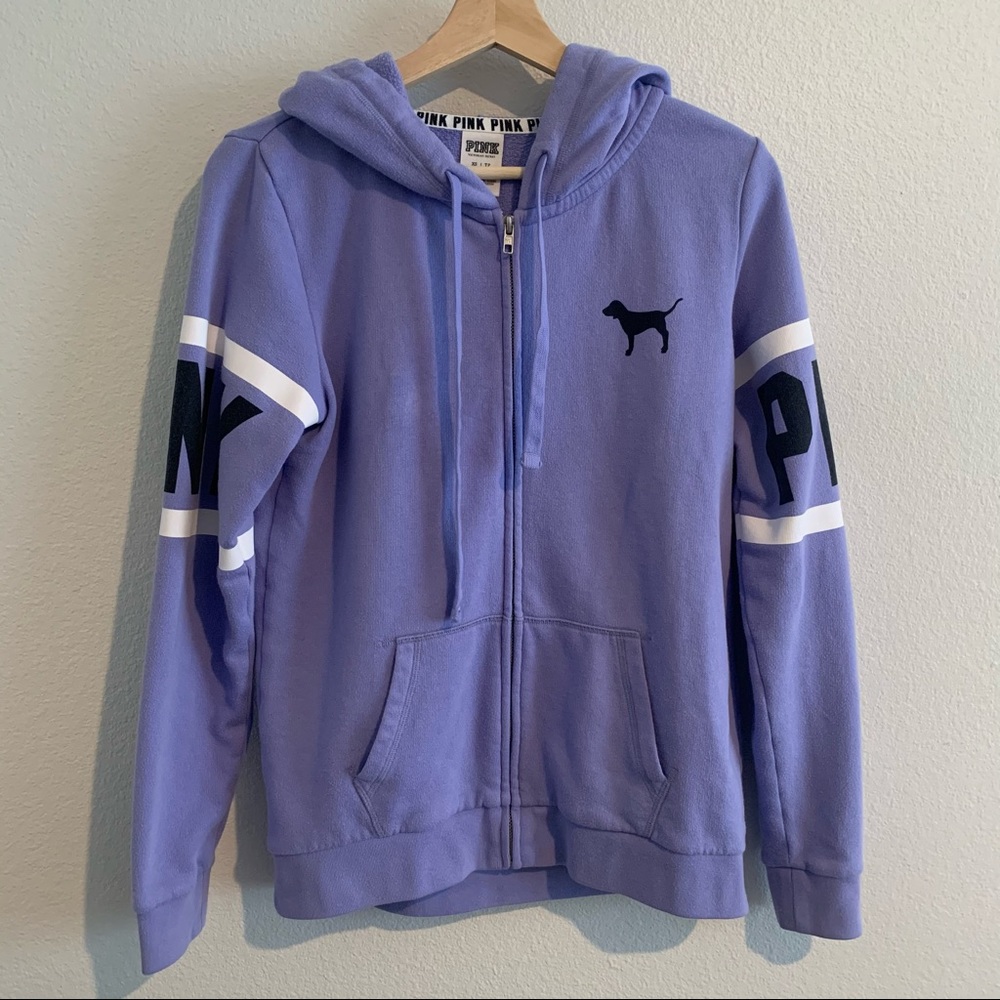 Victoria’s Secret PINK lavender graphic hoodie sweatshirt
